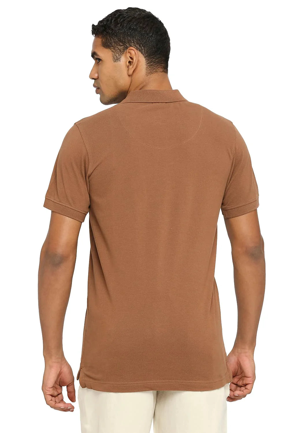 BEIGE COLOURE HALF SLEEVES T-SHIRT