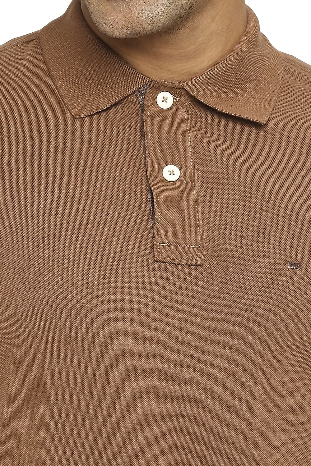 BEIGE COLOURE HALF SLEEVES T-SHIRT