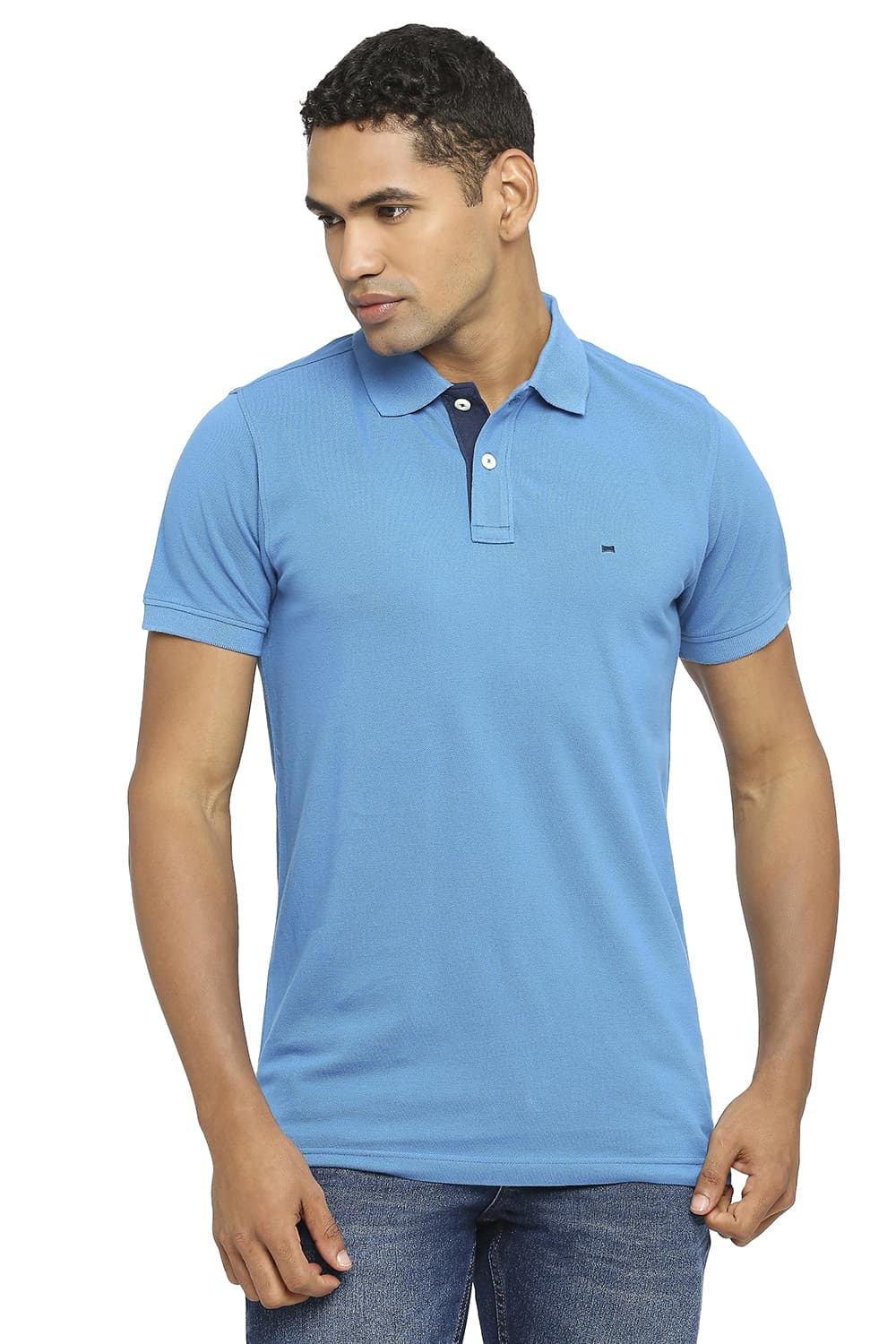 BLUE COLOURE HALF SLEEVES T-SHIRT