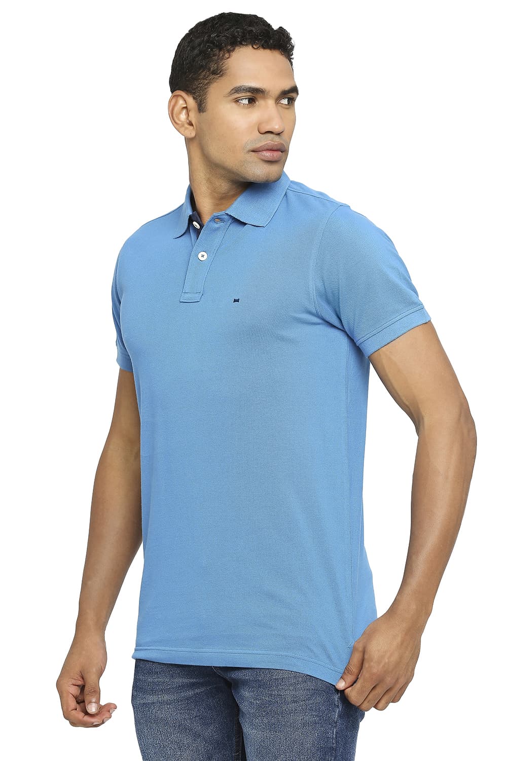 BLUE COLOURE HALF SLEEVES T-SHIRT