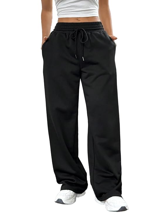 ASTHETIC CHARCOAL BLACK BAGGY TRACKPANT