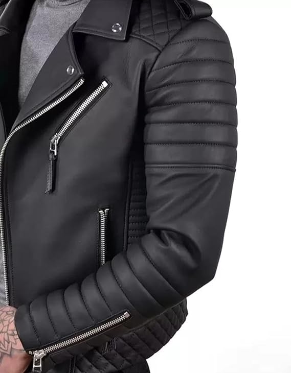 ASTHETIC BLACK LEATHER JACKET