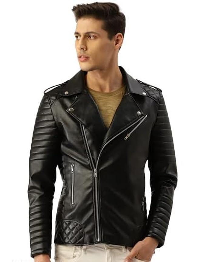 ASTHETIC BLACK LEATHER JACKET