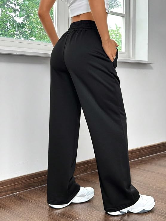 ASTHETIC CHARCOAL BLACK BAGGY TRACKPANT