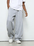 ASTHETIC LIGHT GREY BAGGY TRACKPANT